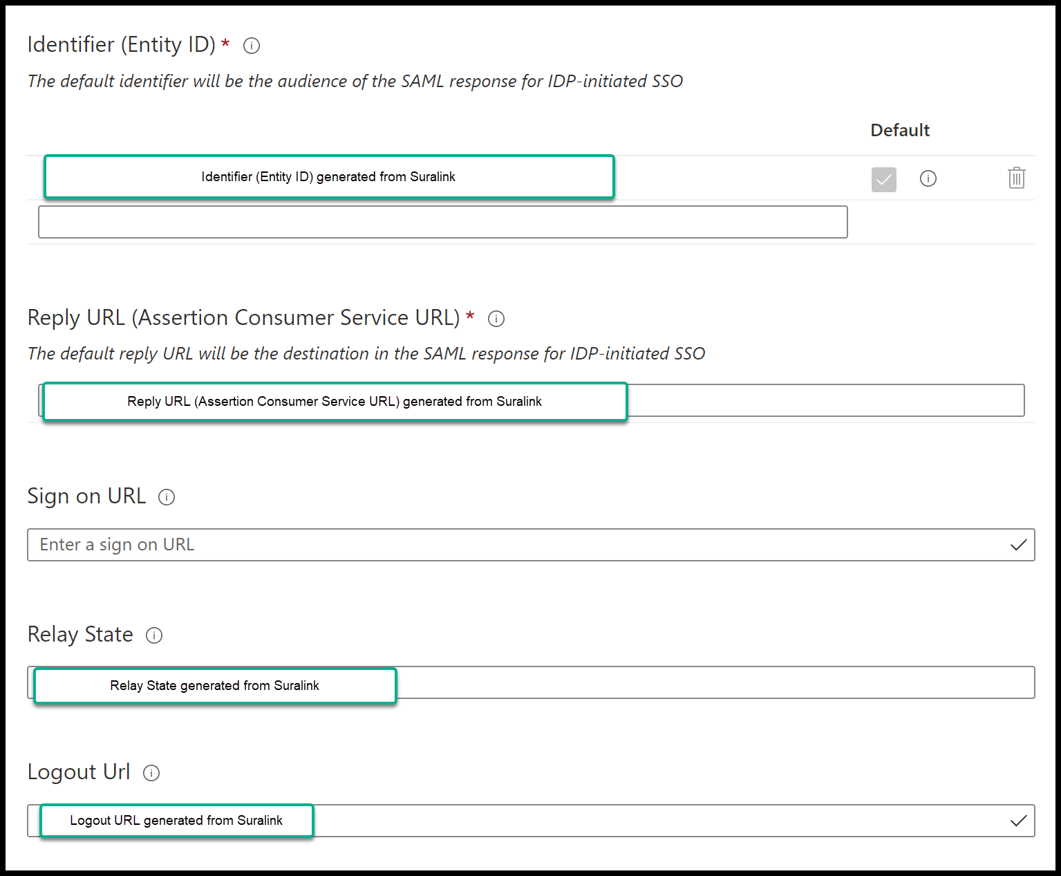 Azure Section One Values