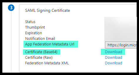 Azure Section Three Values