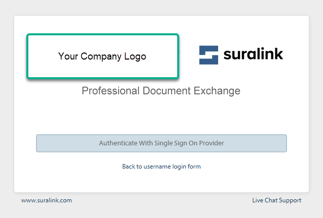 Suralink Login Window